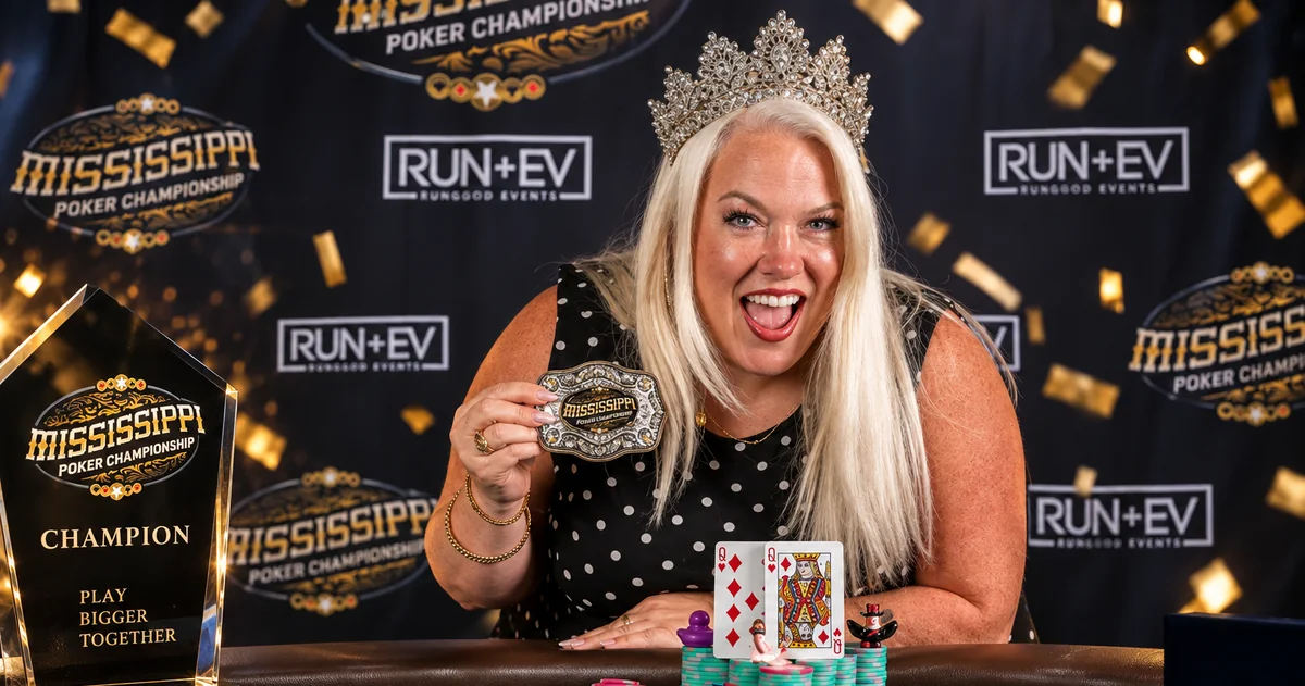 Amy Batson Wins Inaugural Mississippi State Poker Championship After Flip for the Buckle