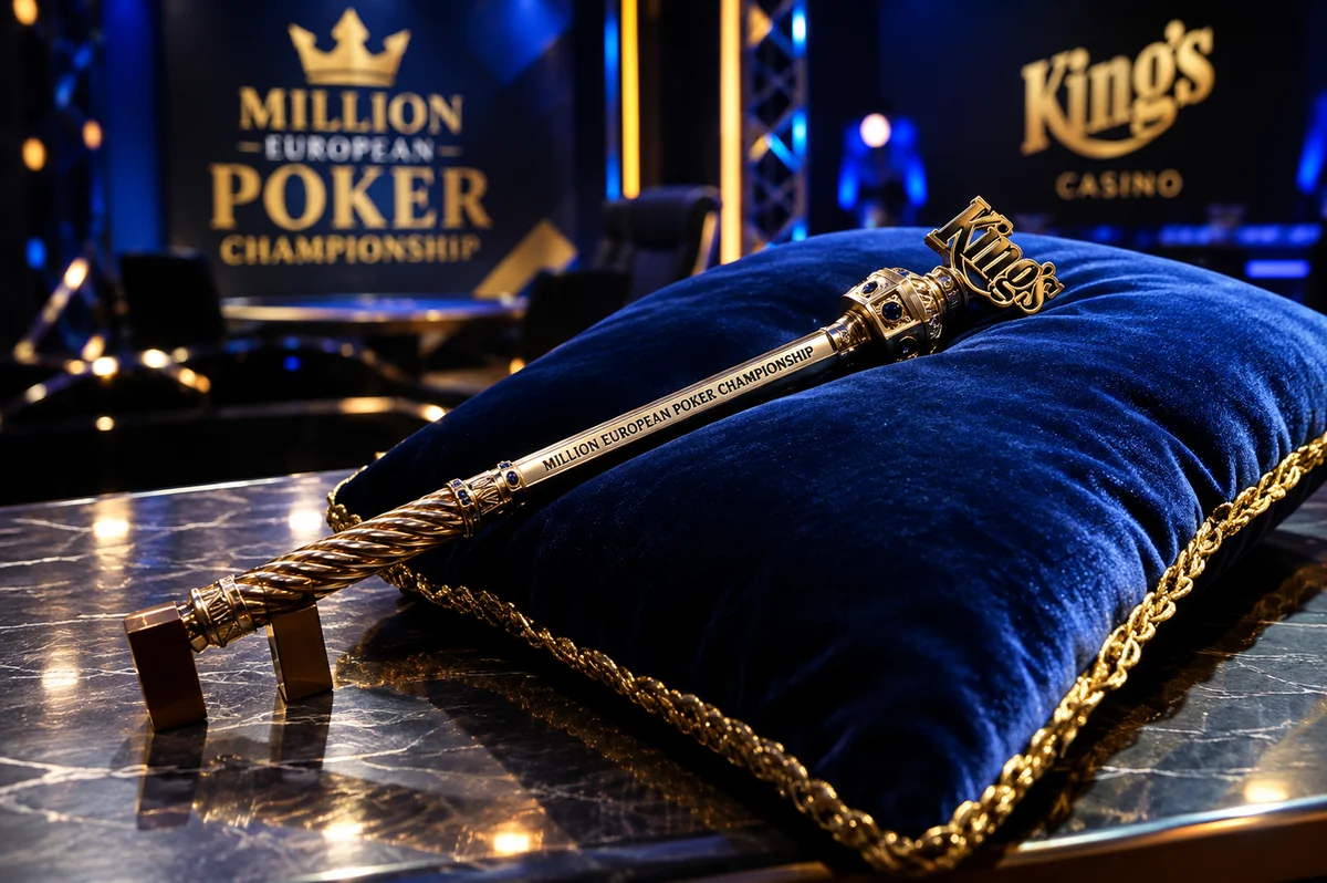 The Royal Scepter trophy of the King's Million European Poker Championship